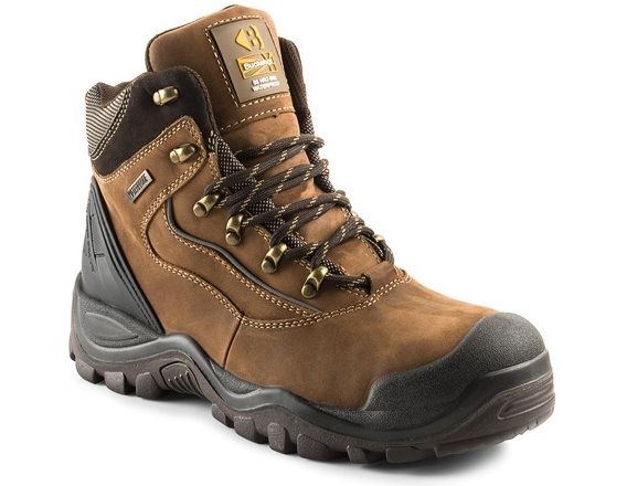 Buckler Buckshot BSH006BR Dark Brown Safety Dealer Boots With Steel Toe ...